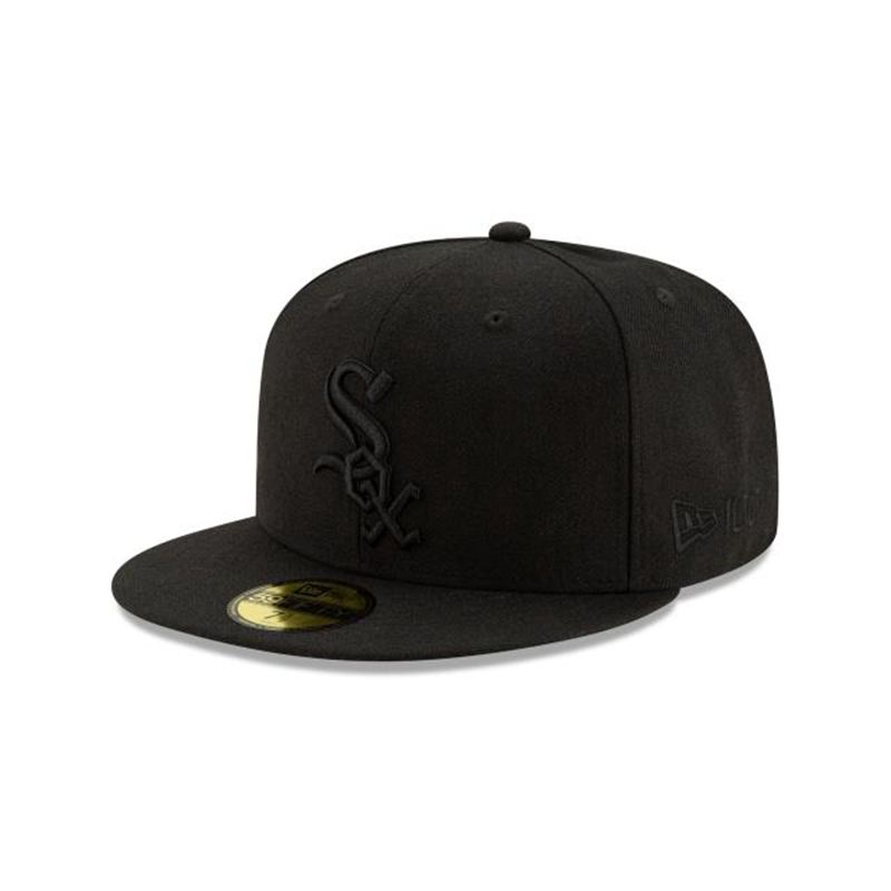 MLB Chicago White Sox Wool 59Fifty Fitted (BCG8358) - Black New Era Caps